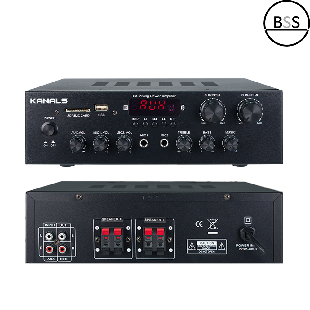 카날스 BKM-150 블루투스 앰프 160W 2채널 USB AUX 카페용 매장용
