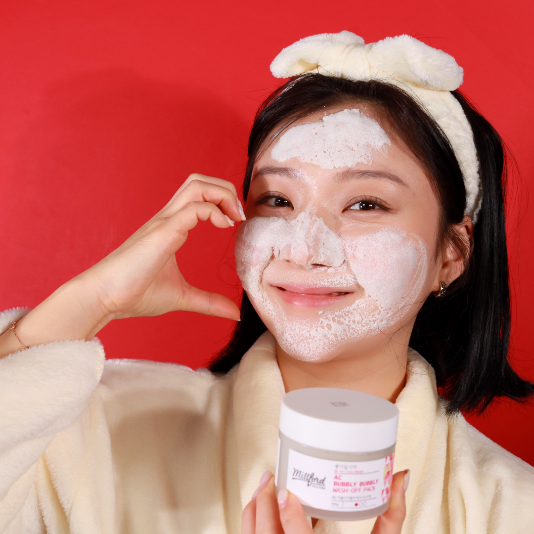 밀포드 버블 클레이 모공청소팩 100ml  5분 피지·각질 케어 저자극 워시오프팩 125g - 상세 이미지 5