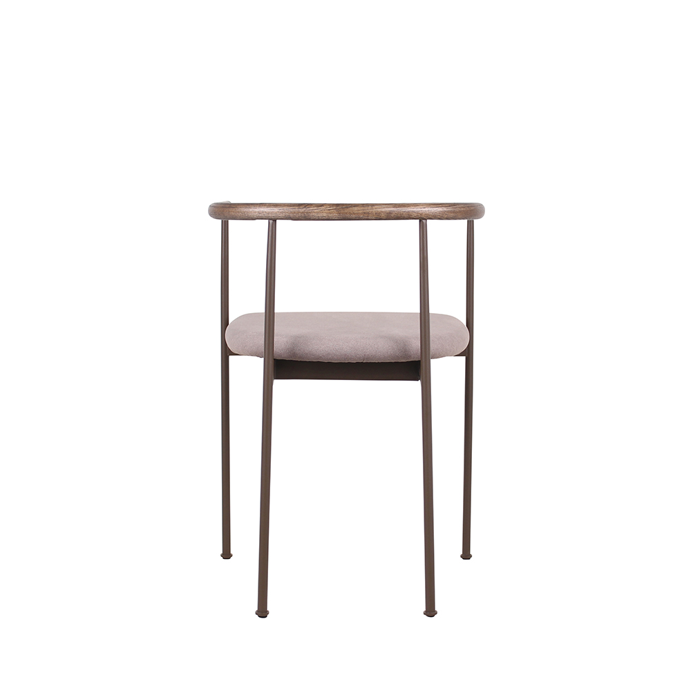 [우드/식탁용] 노보랜드 원목 패브릭 체어 Y3-51-Walnut+Brown - 상세 이미지 3