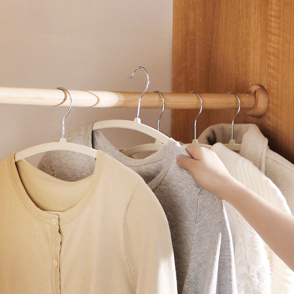 에이비박스 논슬립 라운드 벨벳 옷걸이 10p