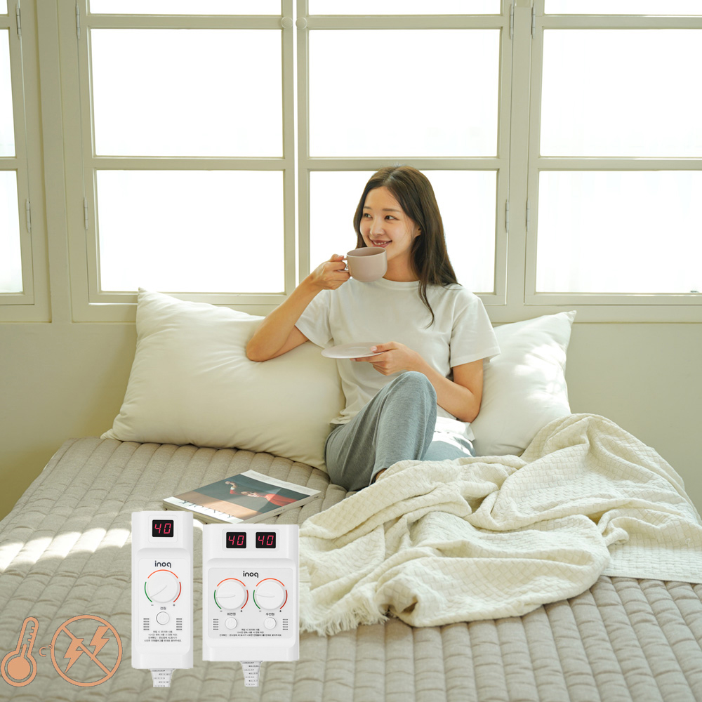 카본 탄소매트 EMF 전기장판 세탁 전자파안심 슈퍼싱글 연베이지 110X200