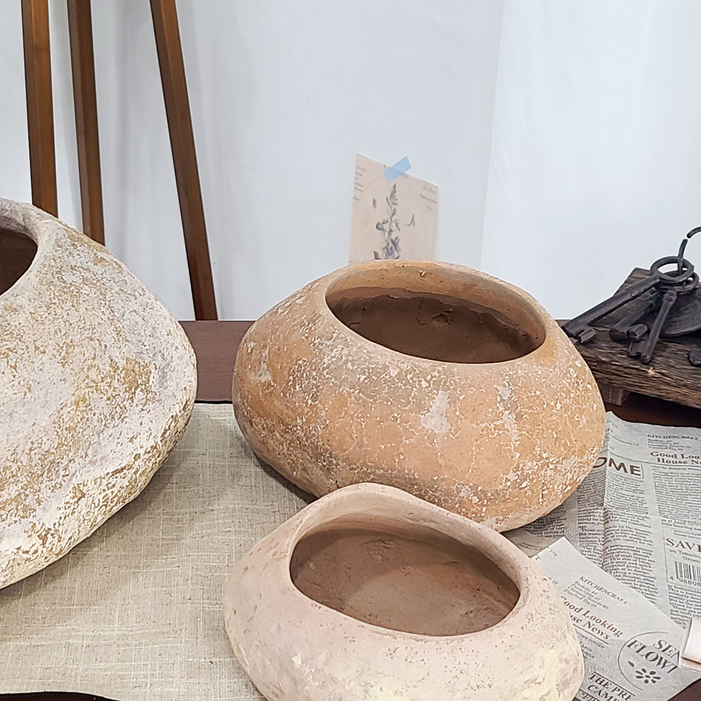 테라원 빈티지 아쿠아 토분 스톤팟 MT041 24x19x13 중