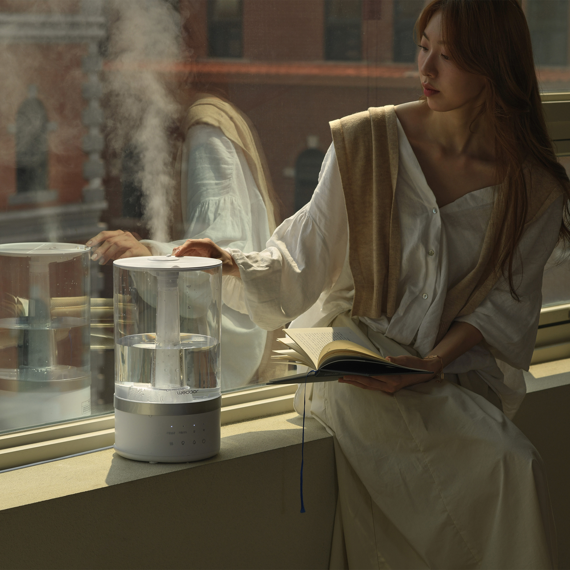 위도어 신생아가습기 아기 대용량 통세척 복합식 가습기 아이노크