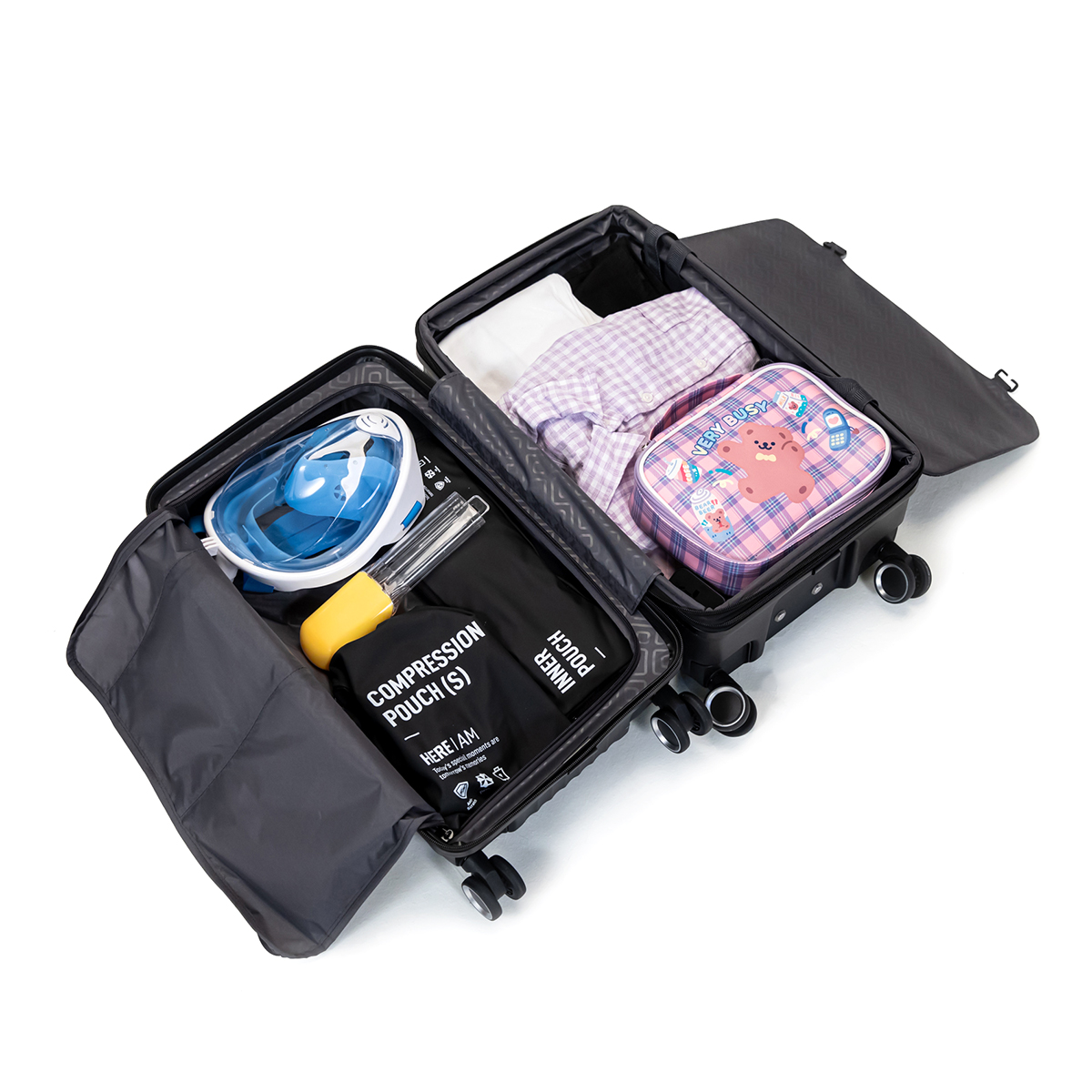 아이레 70cm(26인치) 여행용캐리어 대형수화물화물용 폴리카보네이트 튼튼한큐브큰여행가방