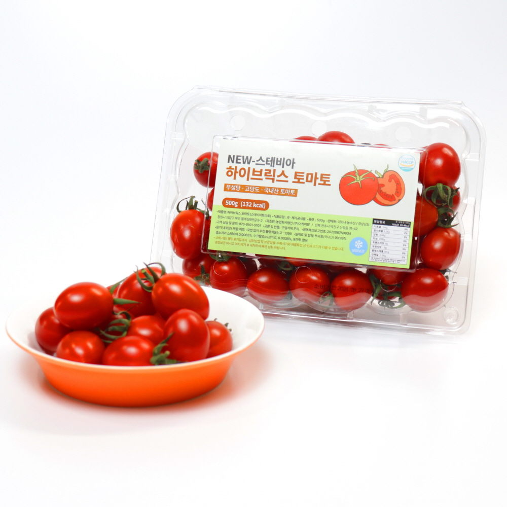 스테비아 방울토마토 1kg (500g x 2팩)  토망고 고당도 과일 토마토 - 상세 이미지 4