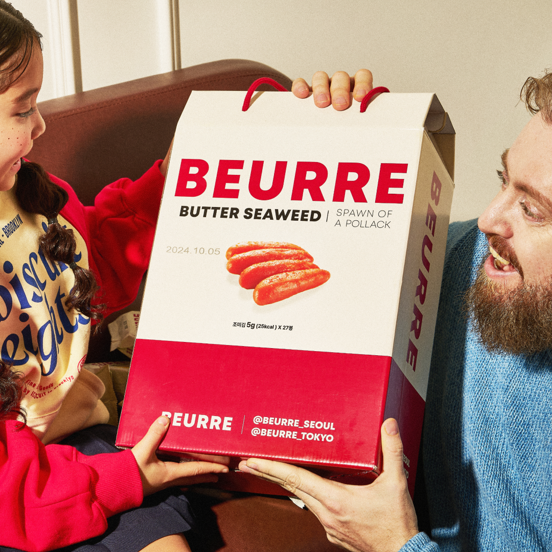 뵈르김 선물형 27입 (타코 버터 명란 트러플 불닭) 맥주안주 명란김 곱창김
