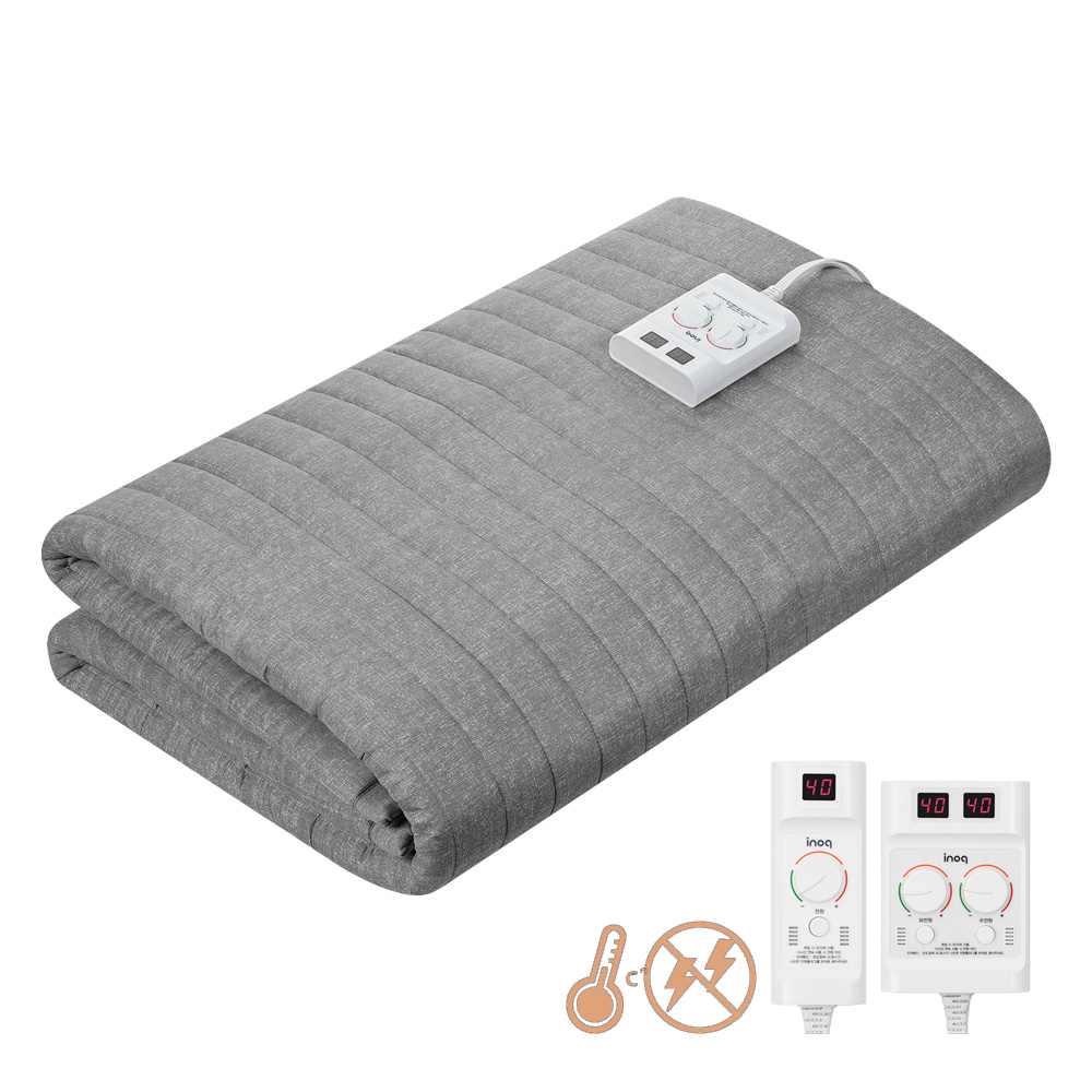 카본 탄소매트 EMF 전기장판 세탁 전자파안심 슈퍼싱글 그레이 110X200