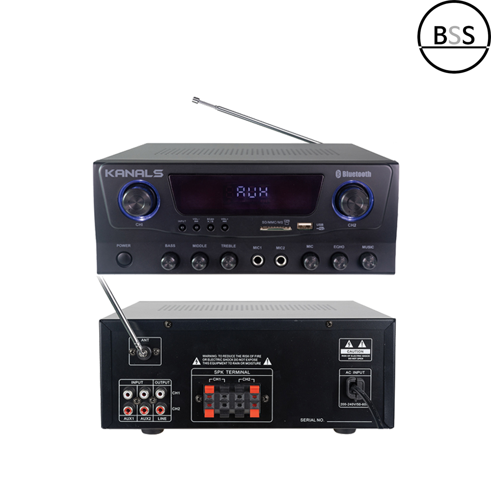 카날스 EMA-170 2채널 140W FM라디오 블루투스 소형매장 펍 이자카야 - 상품 이미지