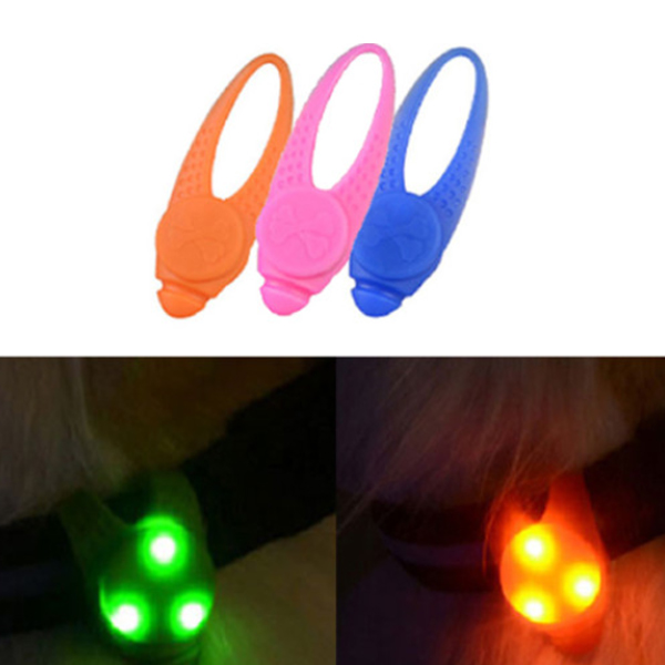 LED 애견 목줄등 실리콘 강아지 라이트 야간 산책 팬던트 불빛 방울 목줄 목걸이 인식표 야광 안전등