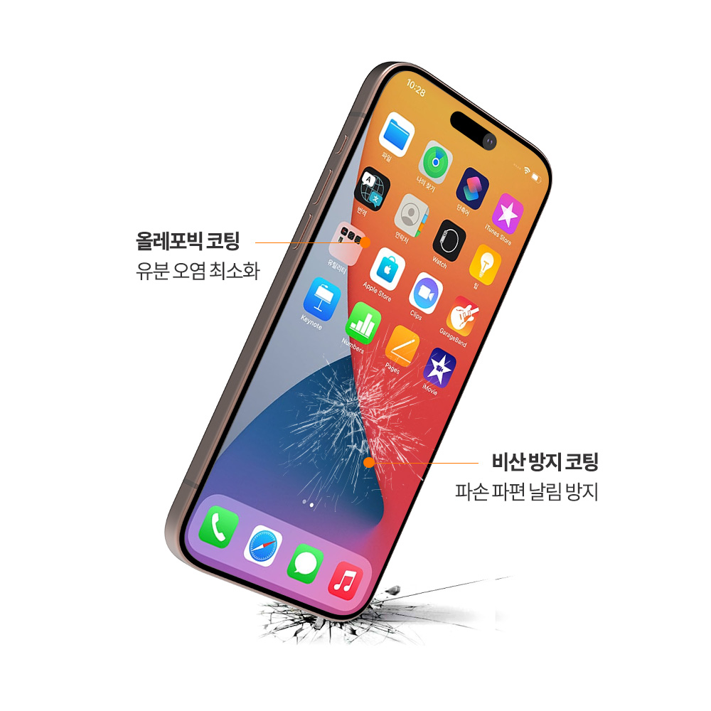 랩씨 9H 지문방지 저반사 풀커버 강화유리 액정보호필름 C-Skin 아이폰16 프로 맥스, 2매입 이미지 7