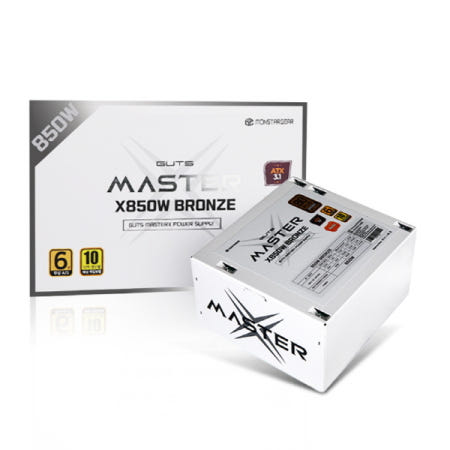 몬스타 가츠 MASTERX X850W 80PLUS브론즈 ATX3.1 화이트 파워서플라이