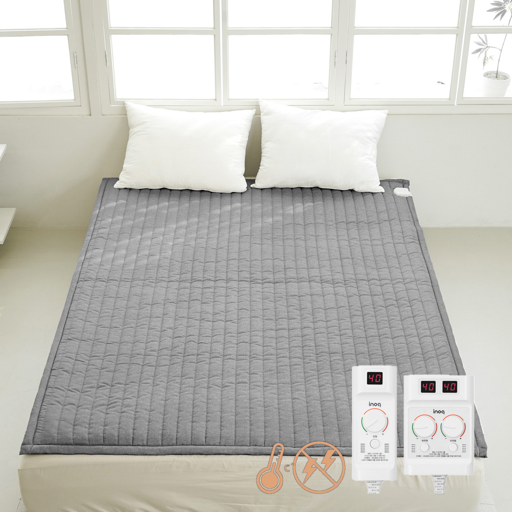 카본 탄소매트 EMF 전기장판 세탁 전자파안심 슈퍼싱글 그레이 110X200