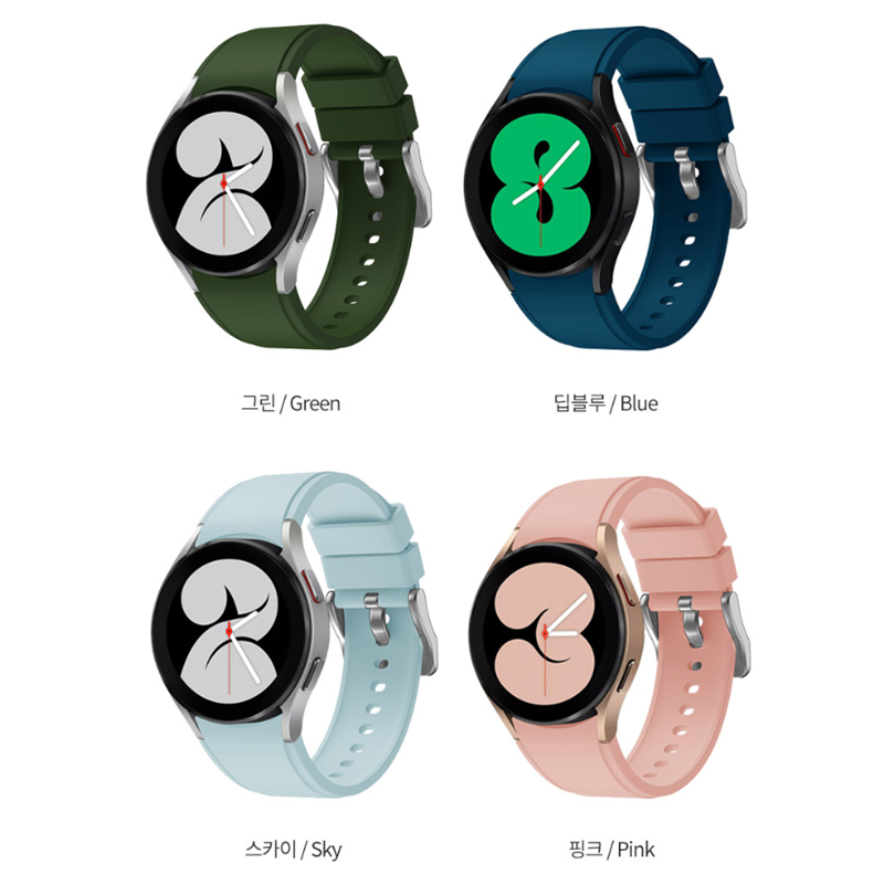 스포츠 실리콘벨트 갤럭시워치스트랩 7 6 5 4 울트라 클래식 와치 사이즈 44 40mm 이미지 8