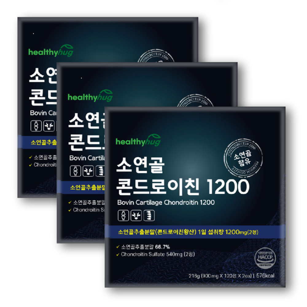헬씨허그 소연골 콘드로이친 1200 4개월분, 세트 240정, 3개
