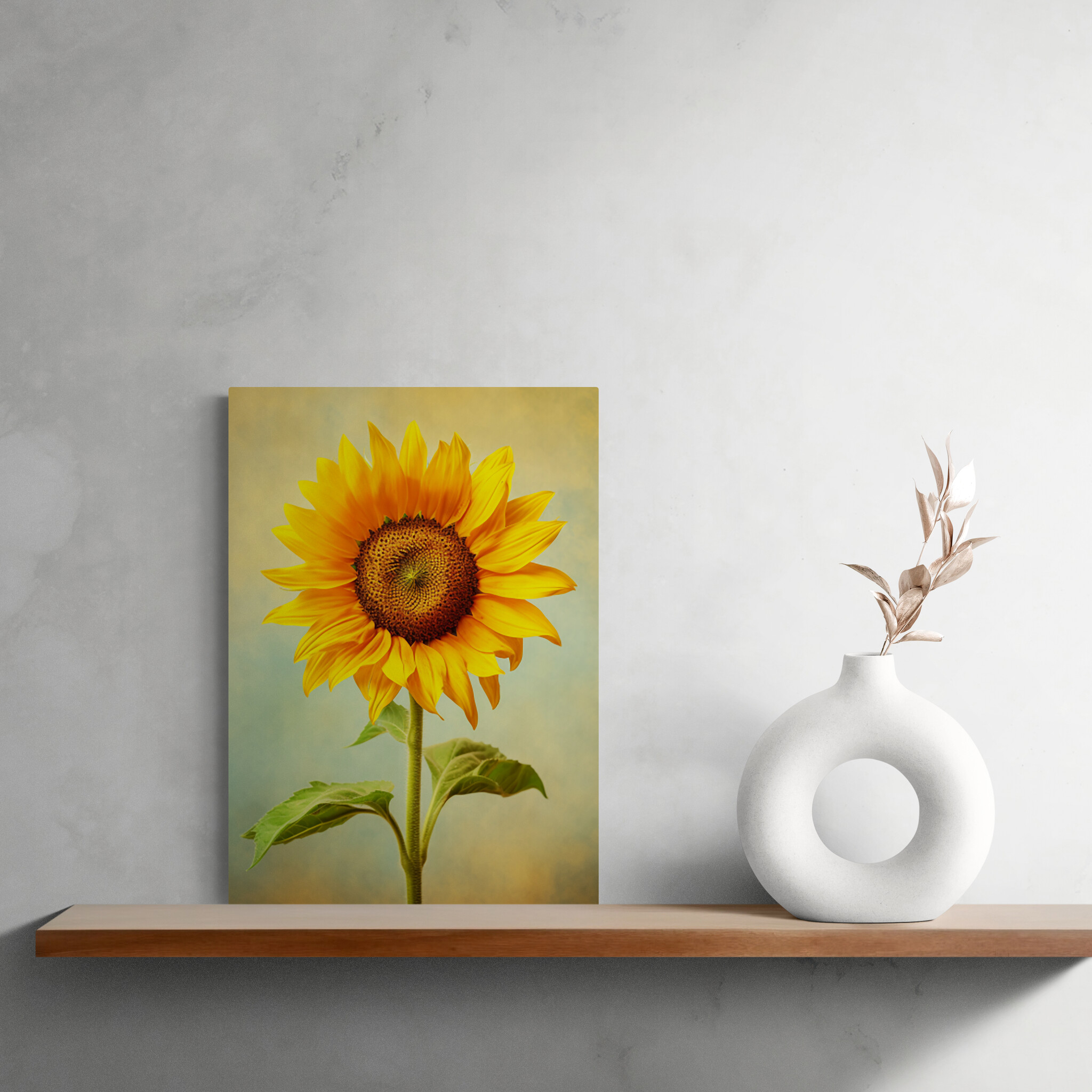 금전 해바라기 80x80cm 캔버스액자 돈들어오는 그림 이미지 6