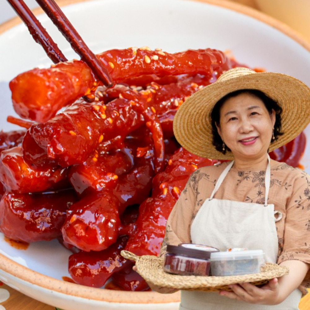 도라지장아찌 국산 고추장 무침 반찬 500g 순창 이기남할머니 - 상품 이미지