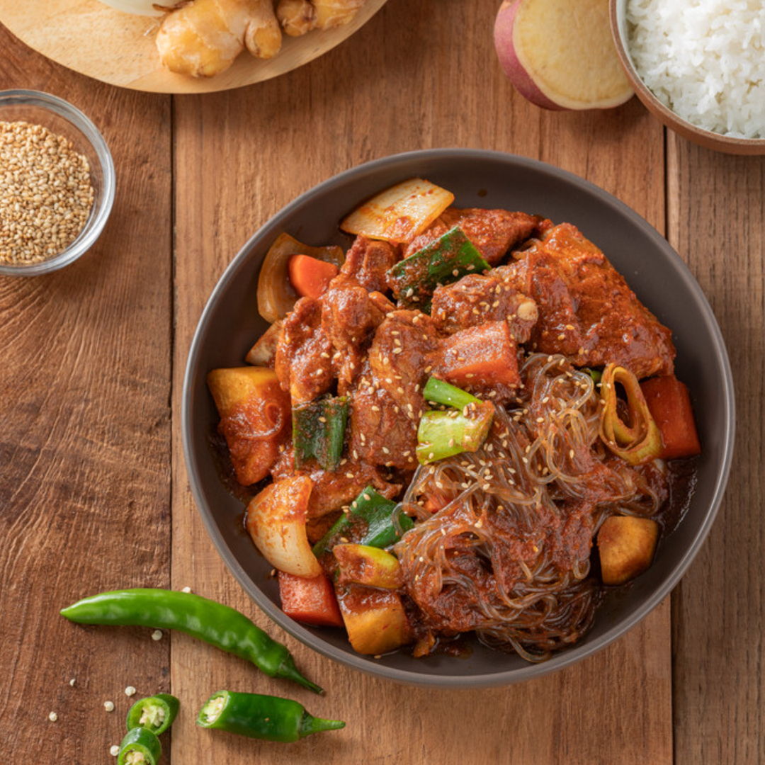 간장 돼지 갈비찜 왕 양념 갈비찜 밀키트 800g 이미지 8