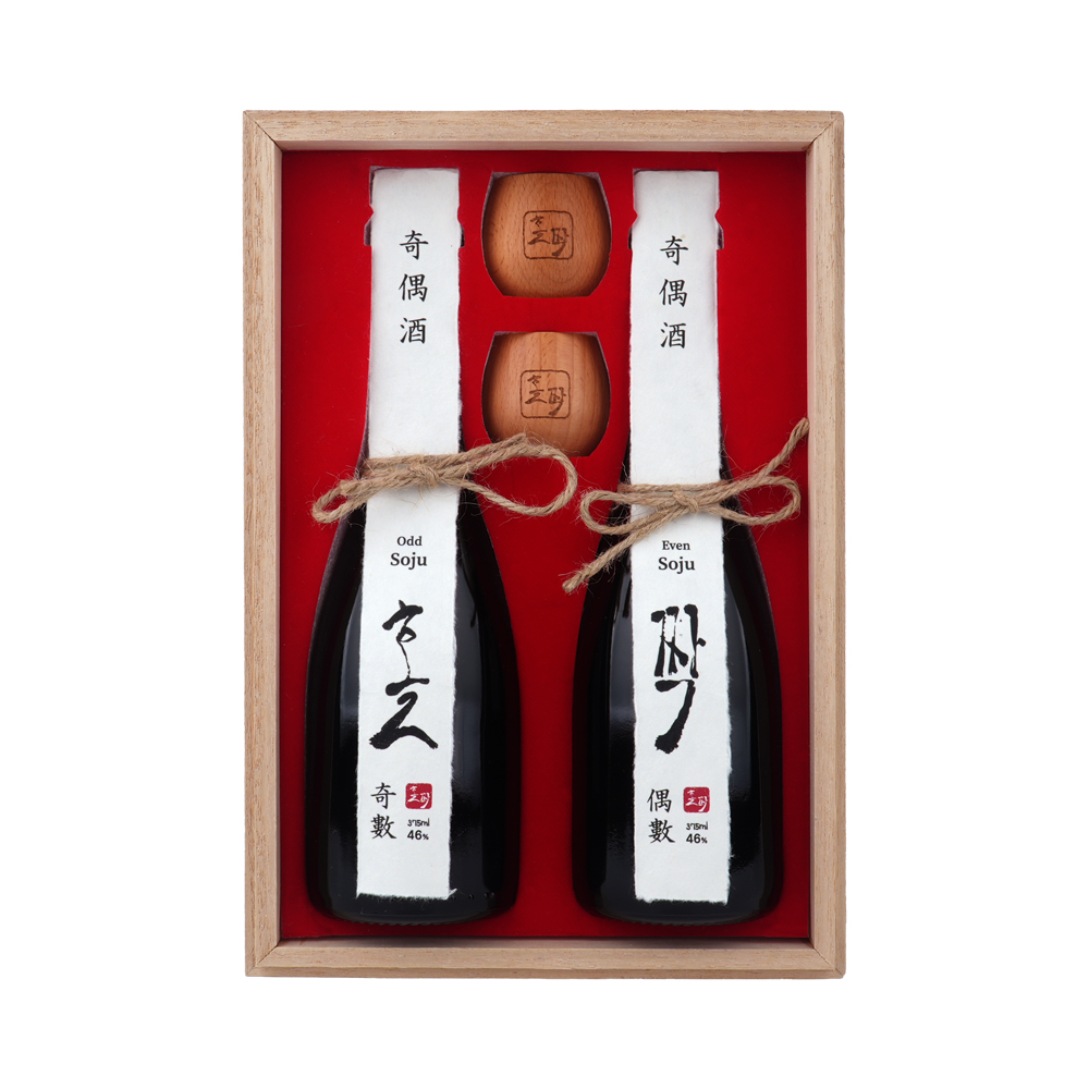 술벙커 홀짝 세트 46도 375ml X 2병   고구마소주 쌀소주 - 상품 이미지
