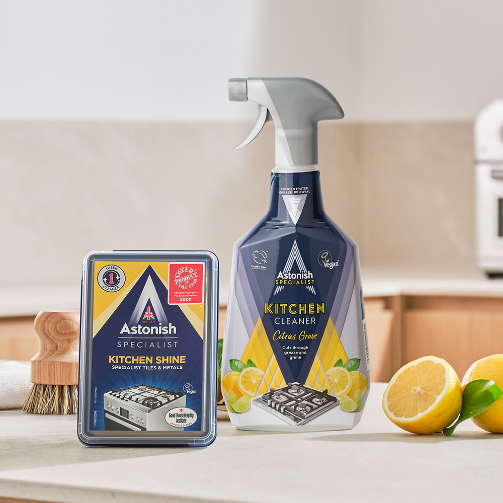 아스토니쉬 찌든때클리너 멀티키친 클리너 750ml + 키친샤인 클리너 450g 세트