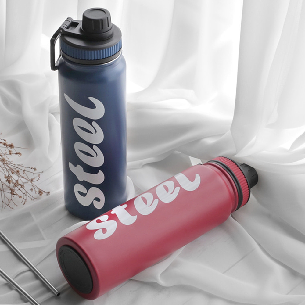 축구선수물통 아이물병 스텐 마라톤 운동텀블러 러닝 휴대용 보온 보냉 블루 760ml - 상품 이미지
