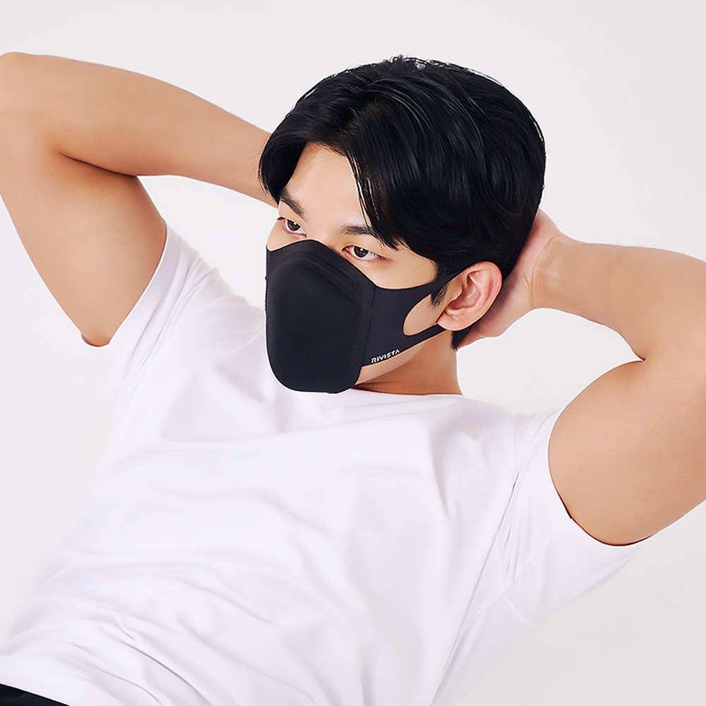 리비스타 스포츠마스크 귀안아픈 빨아쓰는 숨쉬기편한 패션 연예인 - 상세 이미지 2