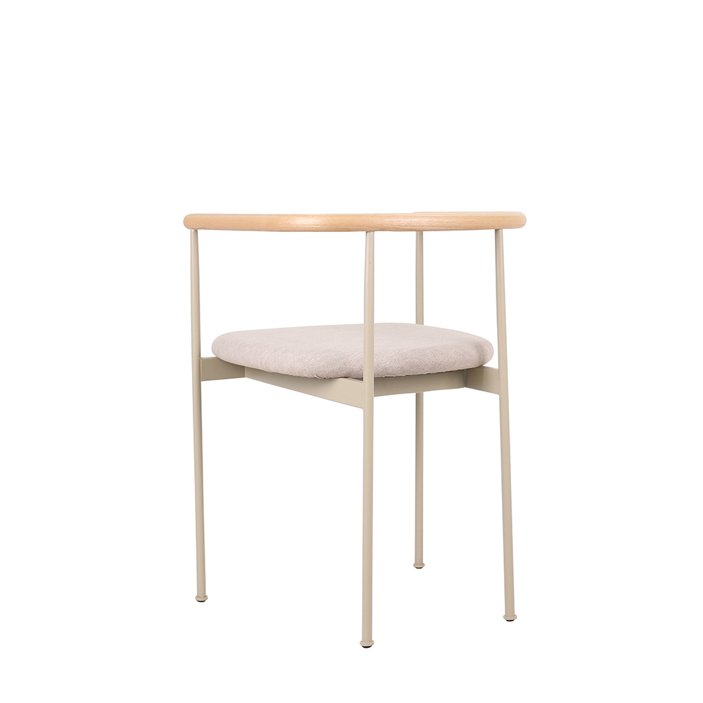 [우드/식탁용] 노보랜드 원목 패브릭 체어 Y3-51-Natural+Ivory - 상세 이미지 2