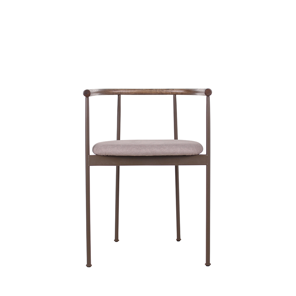 [우드/식탁용] 노보랜드 원목 패브릭 체어 Y3-51-Walnut+Brown - 상세 이미지 4