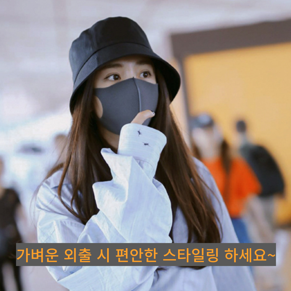 여성 벙거지모자 버킷햇 대두 휴양지모자 - 상세 이미지 5