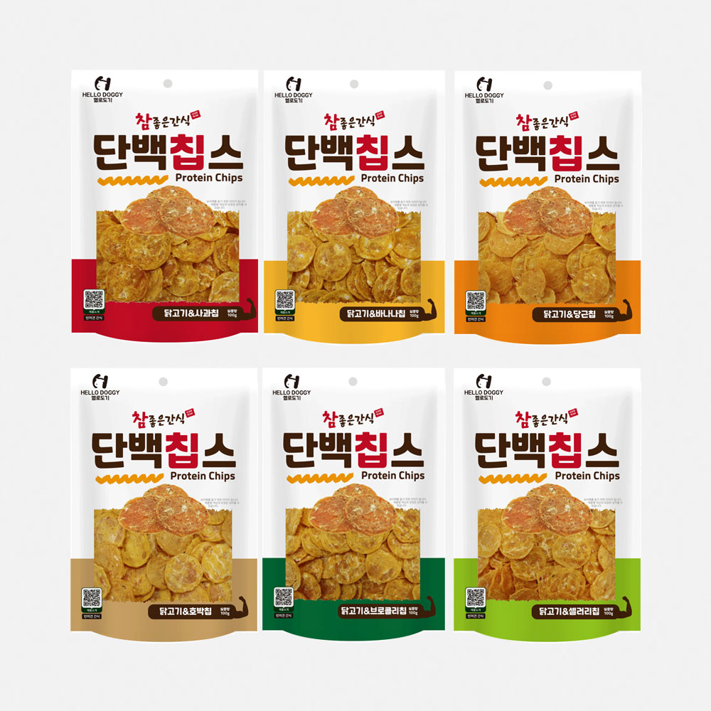 헬로도기 단백칩스 강아지단호박 강아지브로콜리 치킨 보양식 노견 수제간식 - 상세 이미지 2