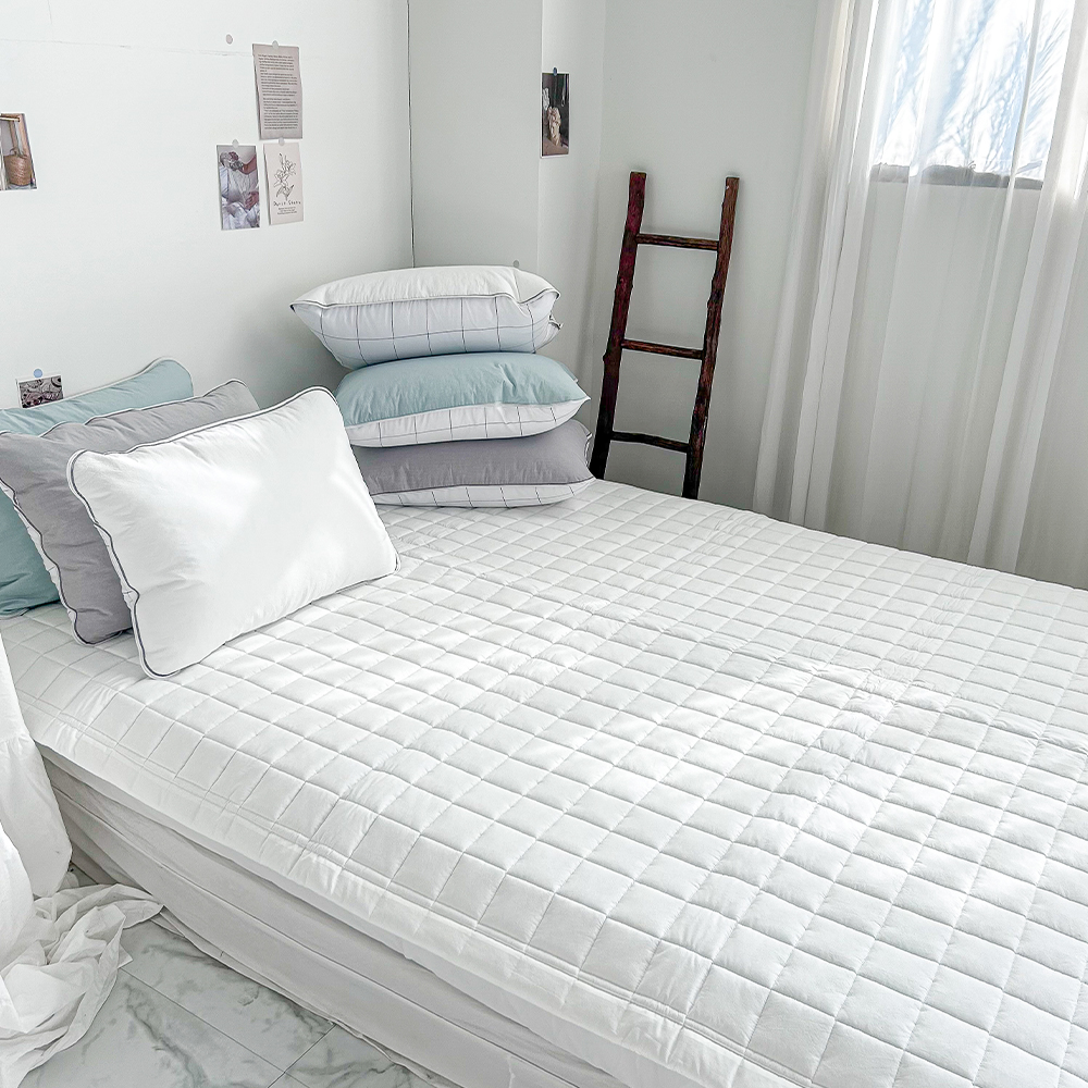 순면패드 고밀도 사계절패드 슈퍼싱글 킹 무지 논슬립 침대패드