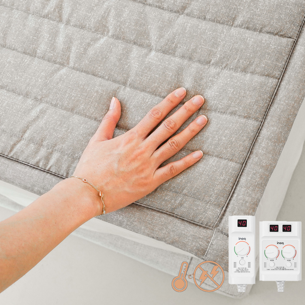 카본 탄소매트 EMF 전기장판 세탁 전자파안심 슈퍼싱글 연베이지 110X200