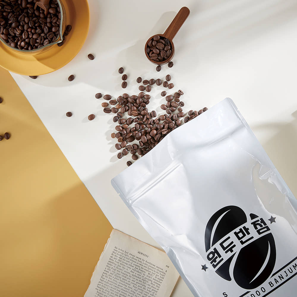 에스프레소 추출 모습