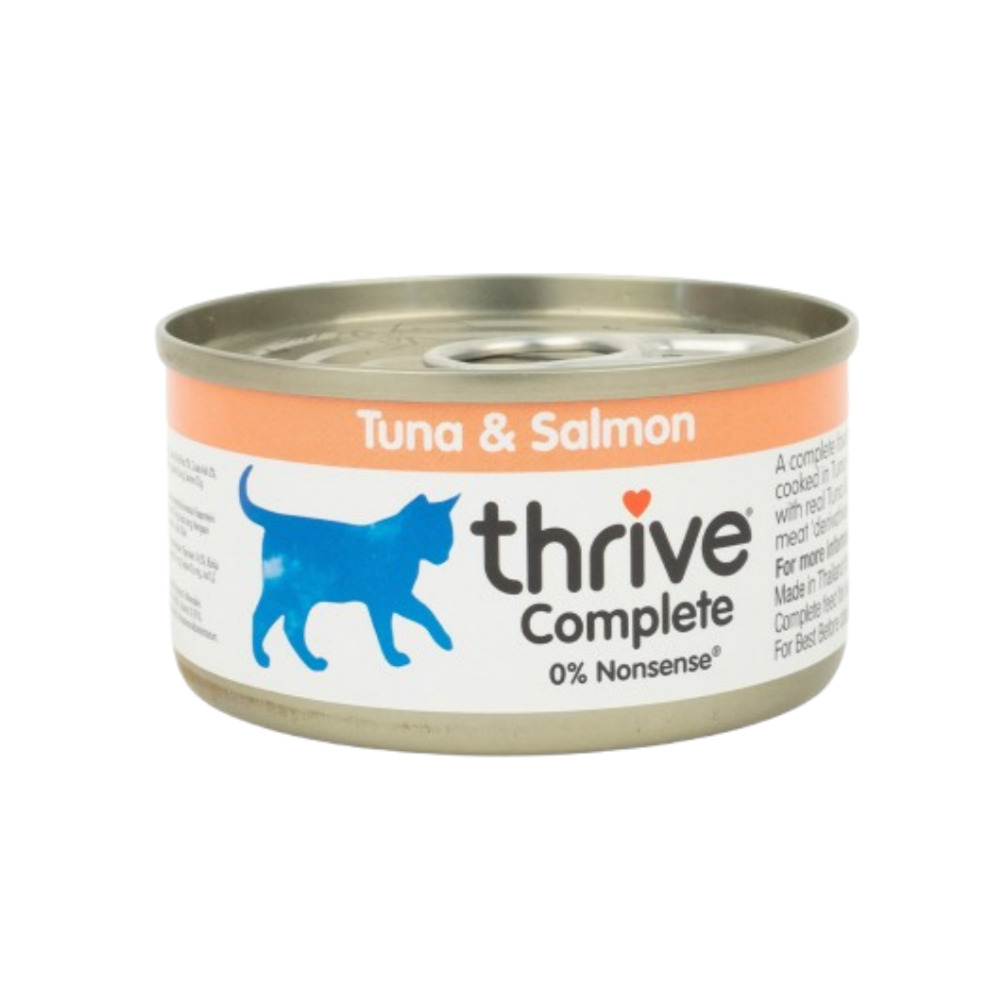쓰라이브 컴플리트 고양이 주식캔 참치+연어, 75g, 1개 - 상품 이미지