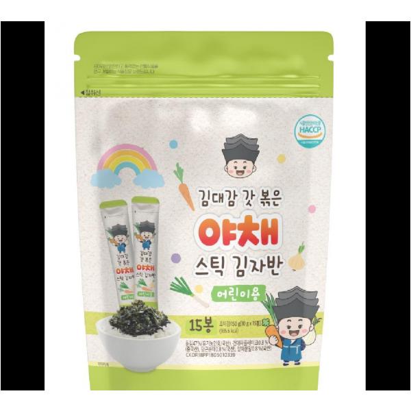 스틱김자반 야채 김대감 10Gx15EA 어린이용 : 마켓펀치