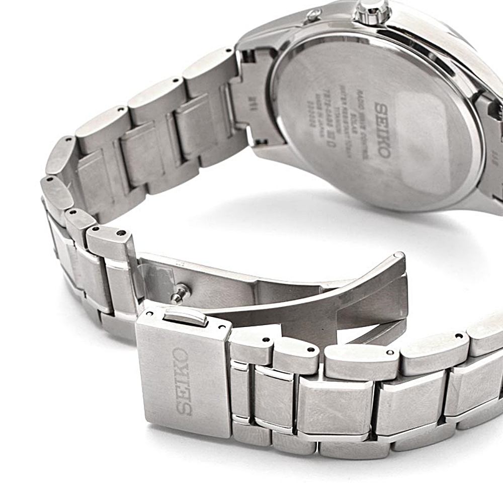 세이코 SEIKO 솔라 티타늄 흰판 남성 손목 시계 SBTM337 - 상세 이미지 5