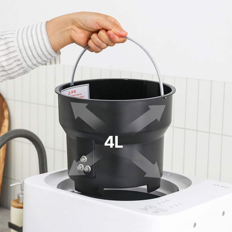 쉘퍼 음식물처리기 뚜껑분리형 건조분쇄기 4L DWFP-2000