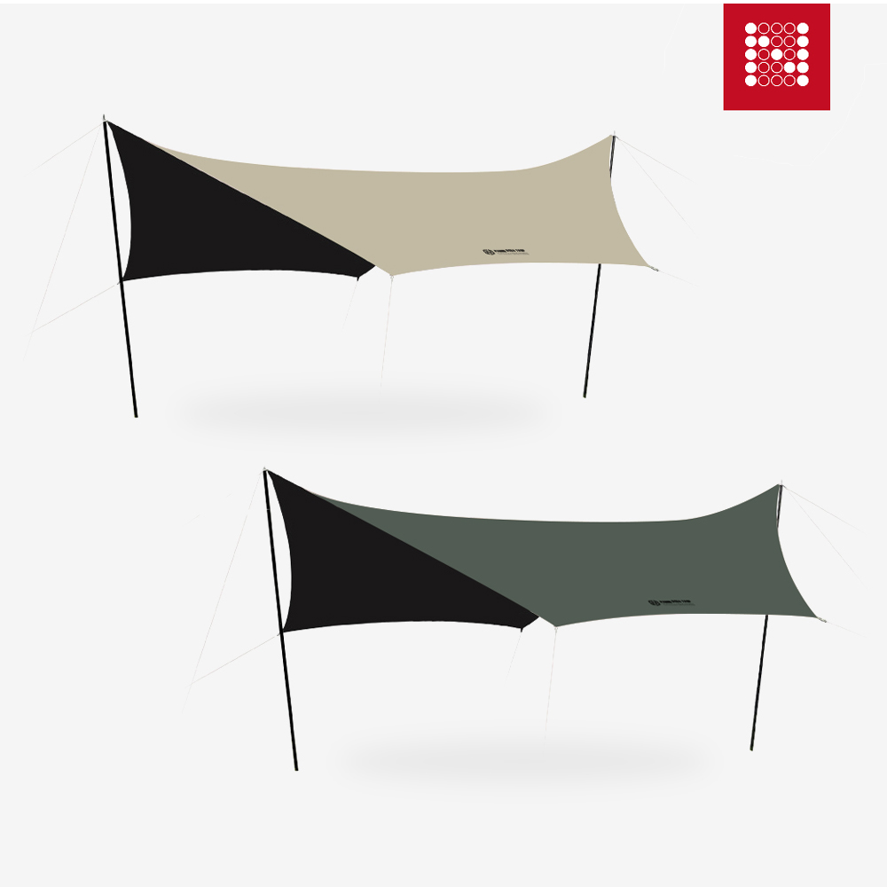 노마드 파미르 헥사타프 500 캠핑 차박 블랙코팅 차광 그늘막