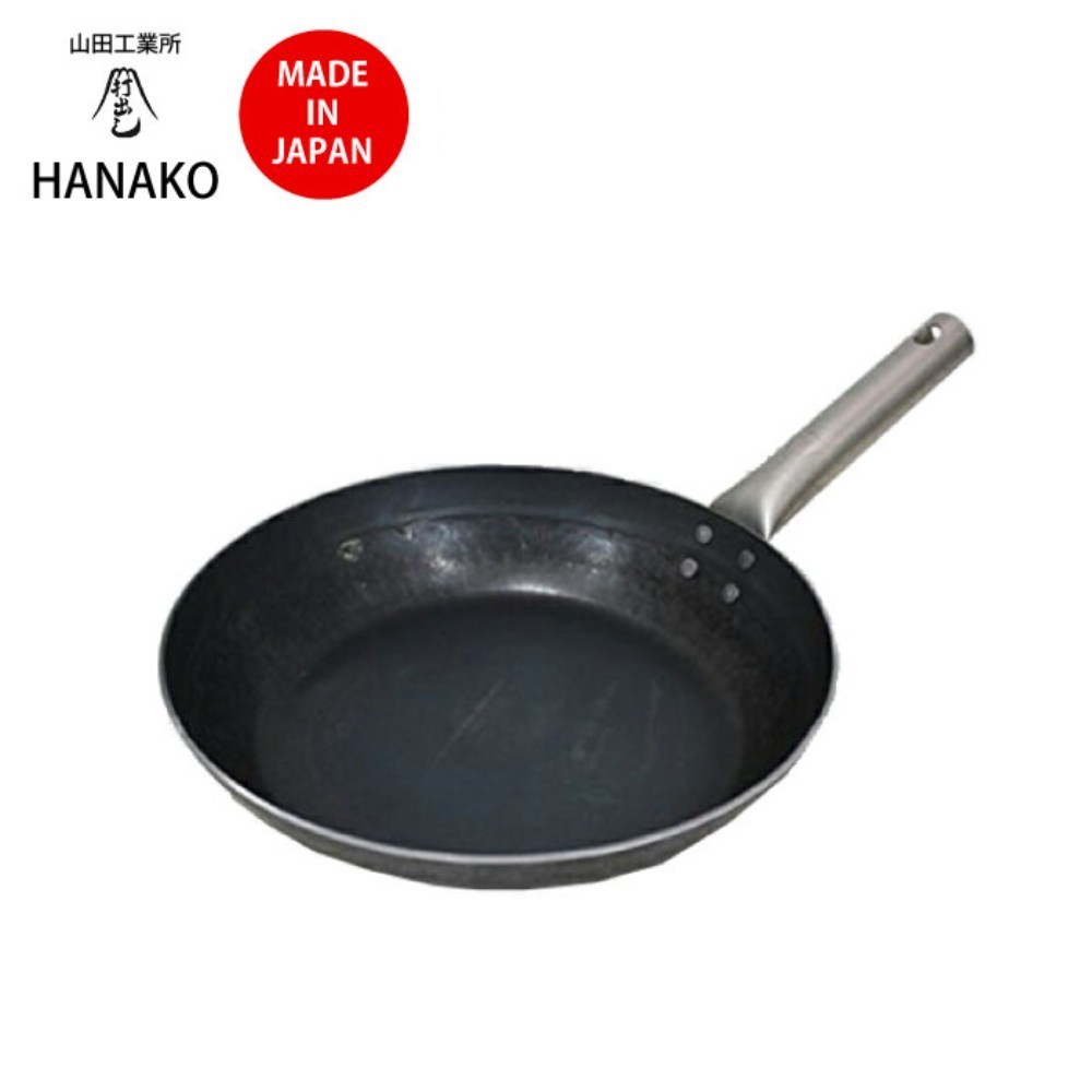 야마다공업소 하나코 다이캐스팅 철제 프라이팬 IH대응 26cm HF-26 일본제 - 상품 이미지