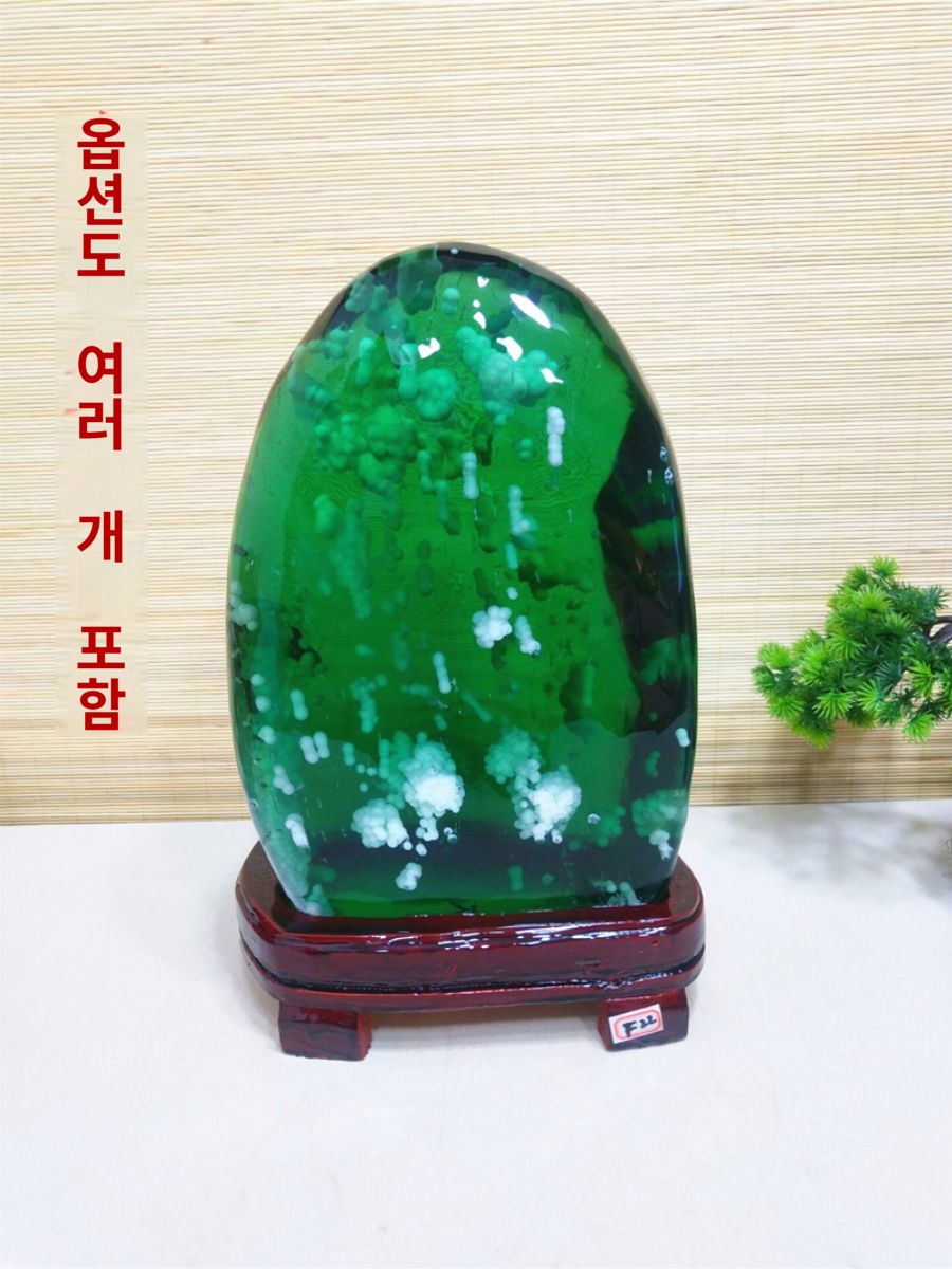 옥돌 수집품 원석 꽃돌 사무실 수석 거실 인테리어 - 상품 이미지