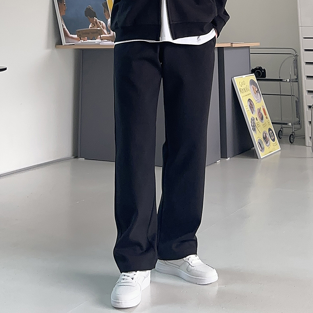 남자 와이드팬츠 트레이닝 밴딩 팬츠 남자 면바지 - 상세 이미지 3