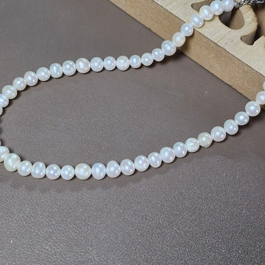 담수 진주 목걸이 천연진주 롱목걸이 50cm 60cm 76cm 이미지 8