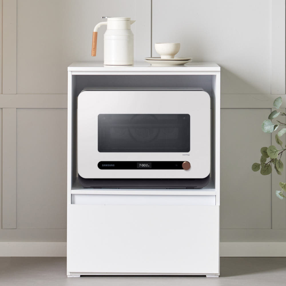 광파오븐 수납장 600x580x825mm 2단 화이트 가격 비교 라일리홈 광파오븐 수납장 600x580x825mm 2단 화이트
