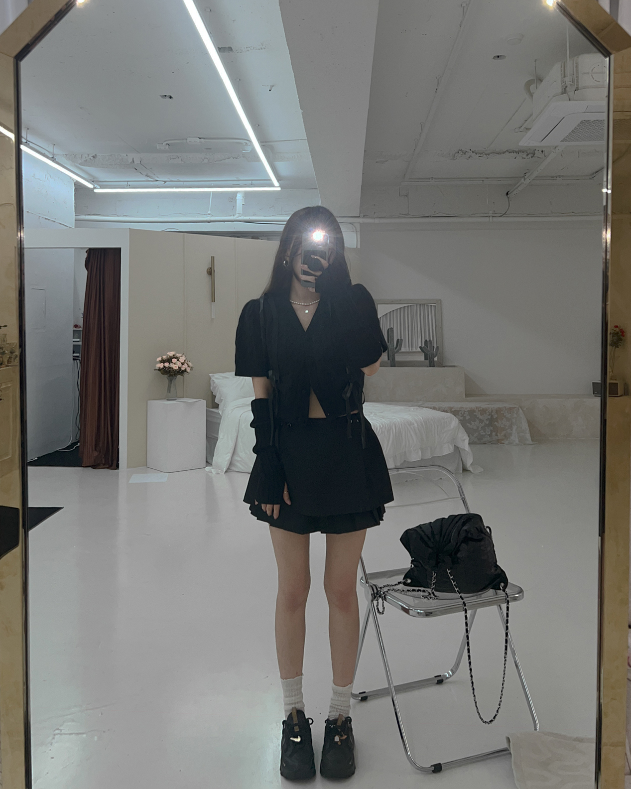 플리츠미니스커트 그레이스커트 캉캉스커트 - 상세 이미지 4
