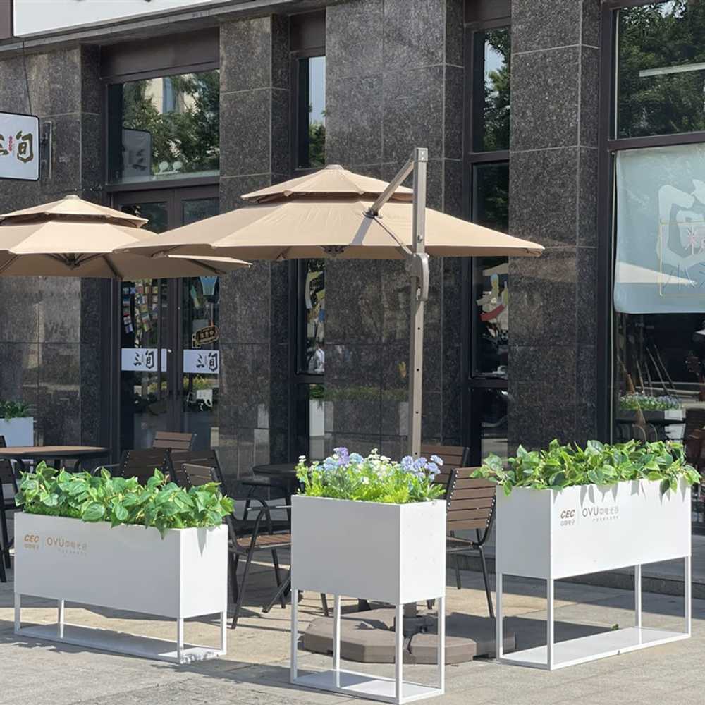 야외 철제 화분 직사각 식물 플랜트박스 카페 화단 80 - 상세 이미지 3