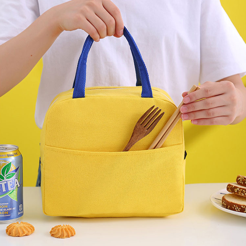 귀여운 오리 보온 보냉백 도시락 가방 캐릭터 아기 학생 런치백 파우치