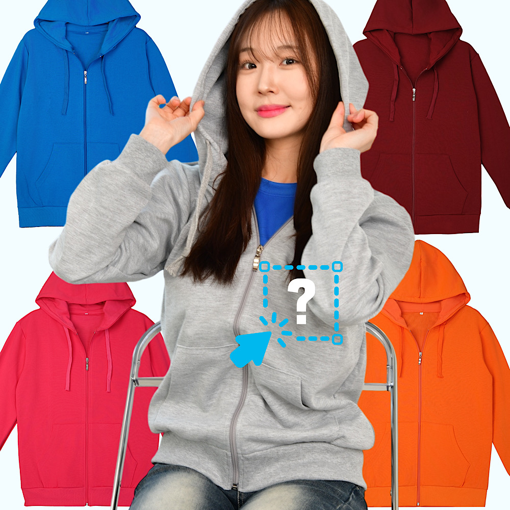 후드티 집업 티셔츠 제작 단체티 커스텀 주문 소량 프린팅 [인쇄비포함] - 상품 이미지