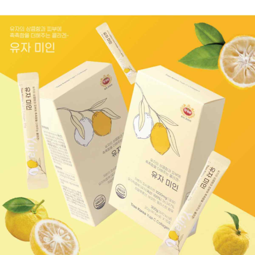 (면세점용) 고흥 저분자 유자 콜라겐 젤리 비타민C 비오틴 글루타치온 히알루론산 300g - 상세 이미지 2