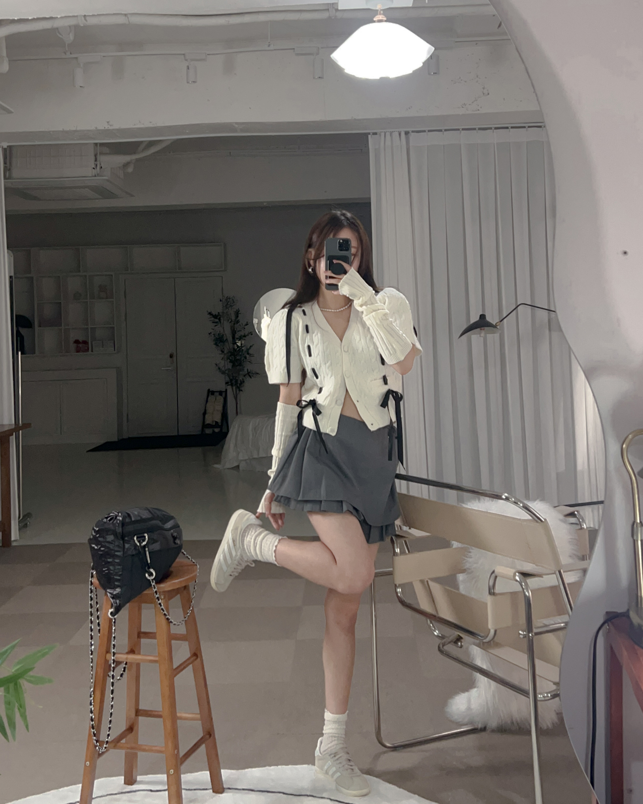 플리츠미니스커트 그레이스커트 캉캉스커트 - 상세 이미지 3