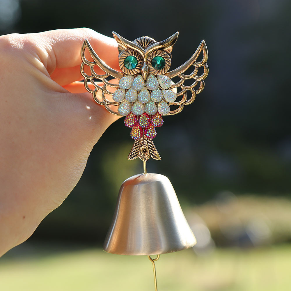 현관문종 현관종 문종 풍경종 날아올라 재물 부엉이 도어벨 개업 집들이선물 제품 이미지