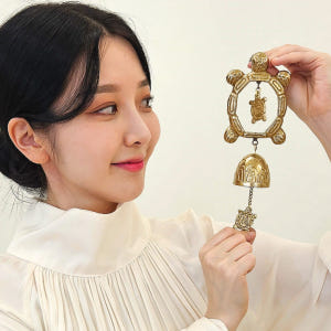 현관종 풍경종 도어벨 현관문종 이사 개업선물 부자되는가족거북이 황동 핸드... 솔직 후기 | 실제 배치 사진 포함 - 상품 이미지 3
